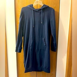 Serra, Women’s Hoodie Dress, size: L, color: Navy Blue